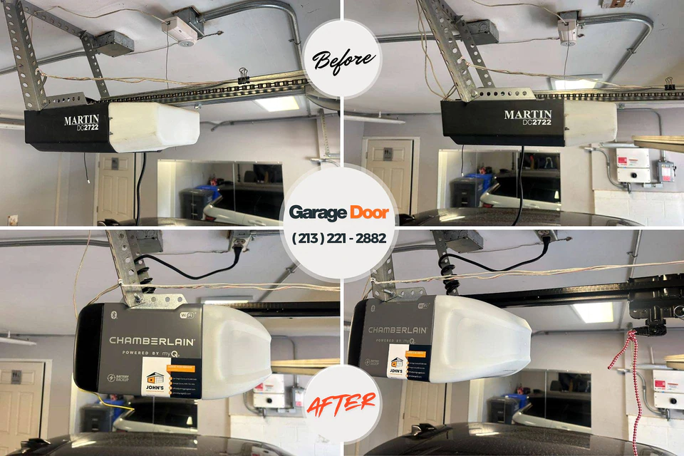 Before and after: garage door repair near me St. George Island